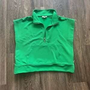 Entro Emerald Zip Collar Blouse